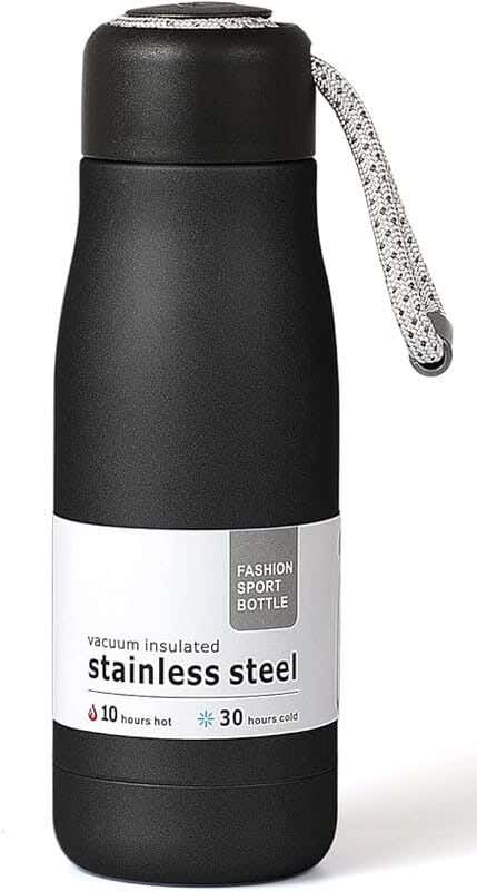 Stainless Steel Thermos, 350 Ml - Black