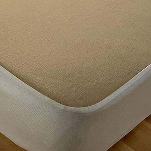 Cotton Mattress Cover, One Piece, 120cm - Brown