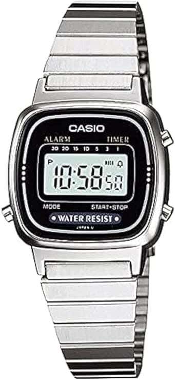Casio Analog Casual Watch For Women, Stainless Steel Strap - Silver