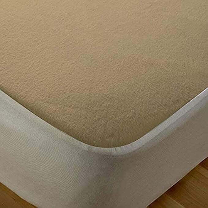 Cotton Mattress Cover, One Piece, 140×200cm - Brown