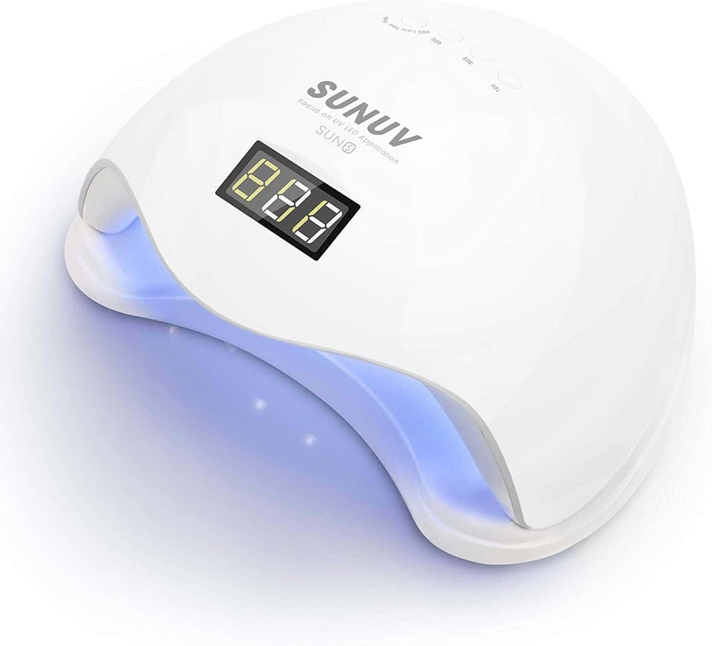 Sunuv Nail Polish Dryer, 36 Watt, LED Light with 4 Timers - White