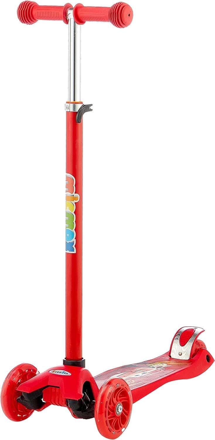 Three Wheel Scooter For Kids, Improve Motor Skills - Red