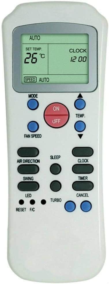 Remote Control For Air Conditioner Compatible With Carrier, R14A R14A/Ce R14/Ce - White