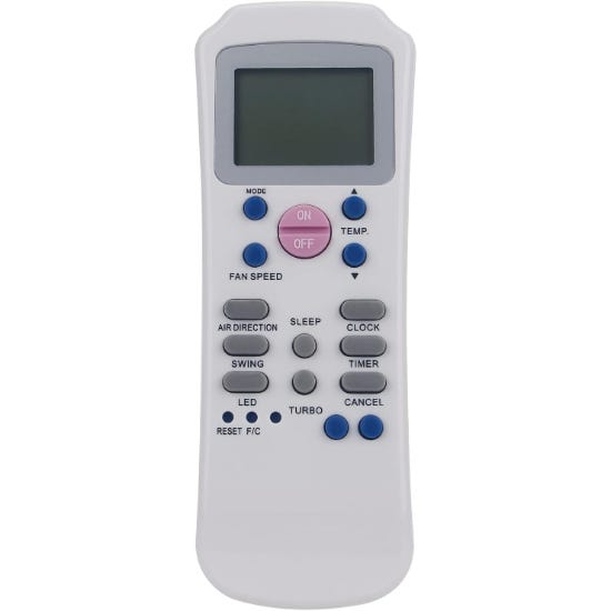 Remote Control For Air Conditioner Compatible With Carrier, R14A R14A/Ce R14/Ce R14A/E - White