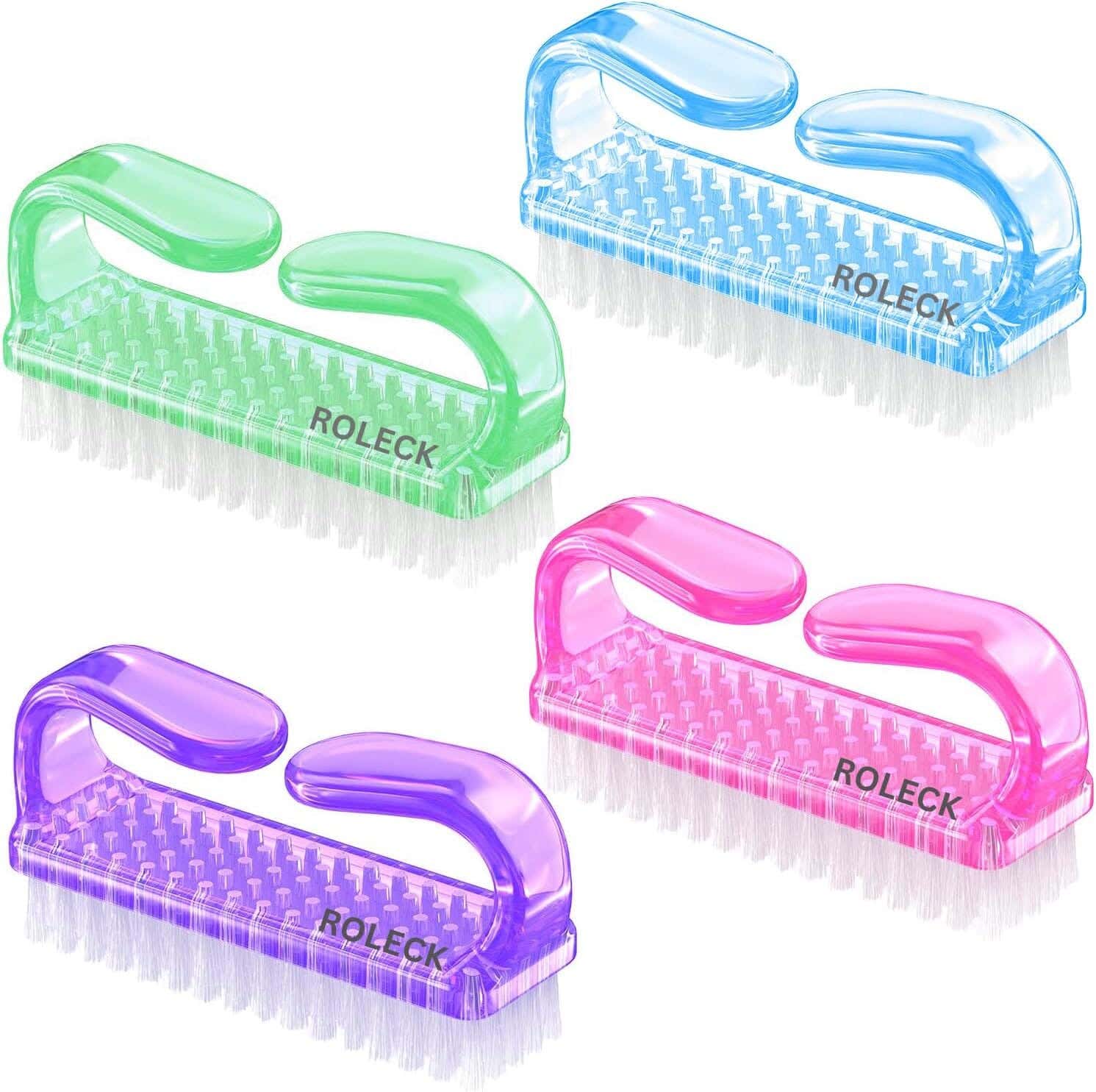 Nail brushes for daily use, 4 pieces - multicolor