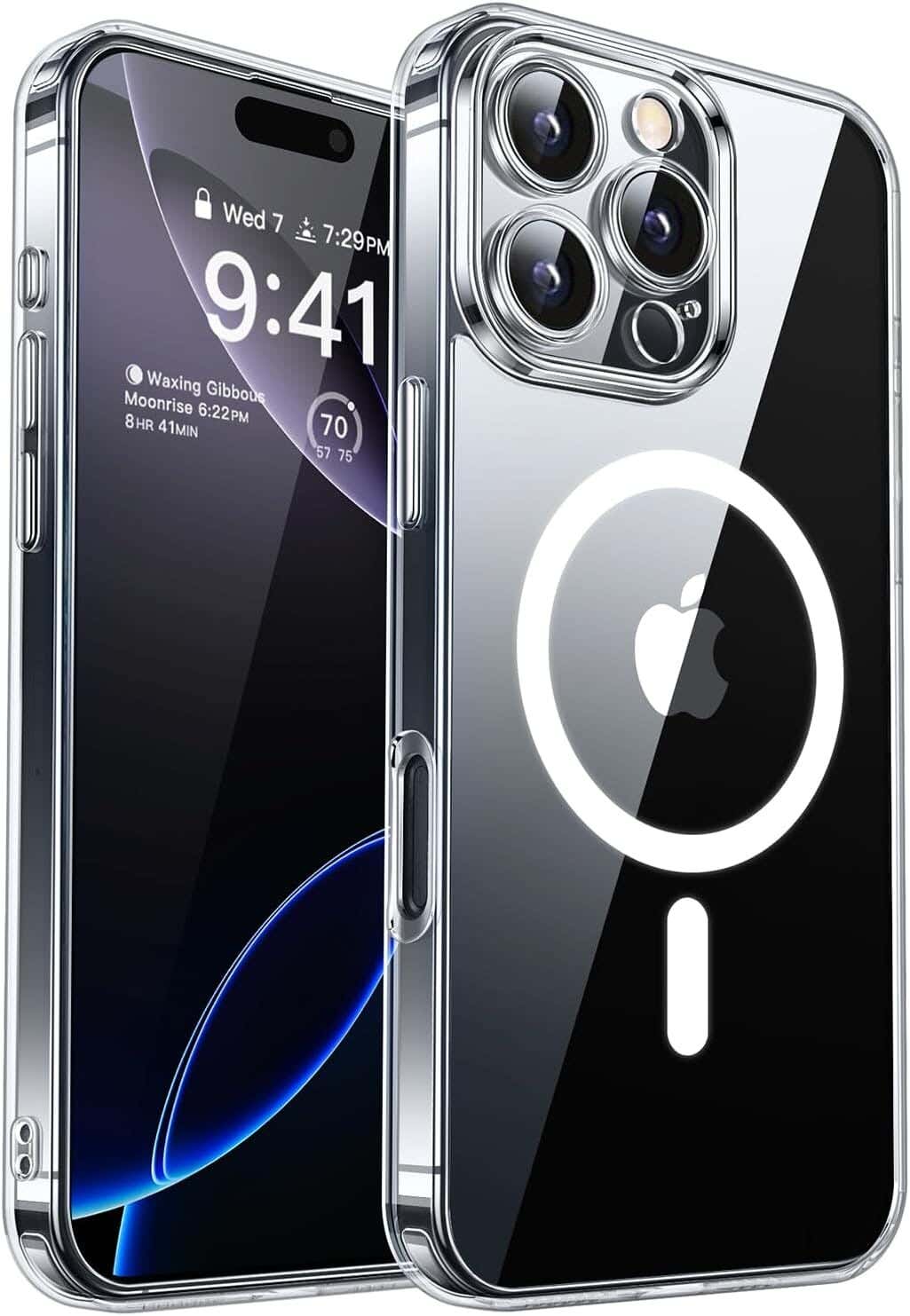 Magnetic Clear Case for iPhone 16 Pro Max - Transparent