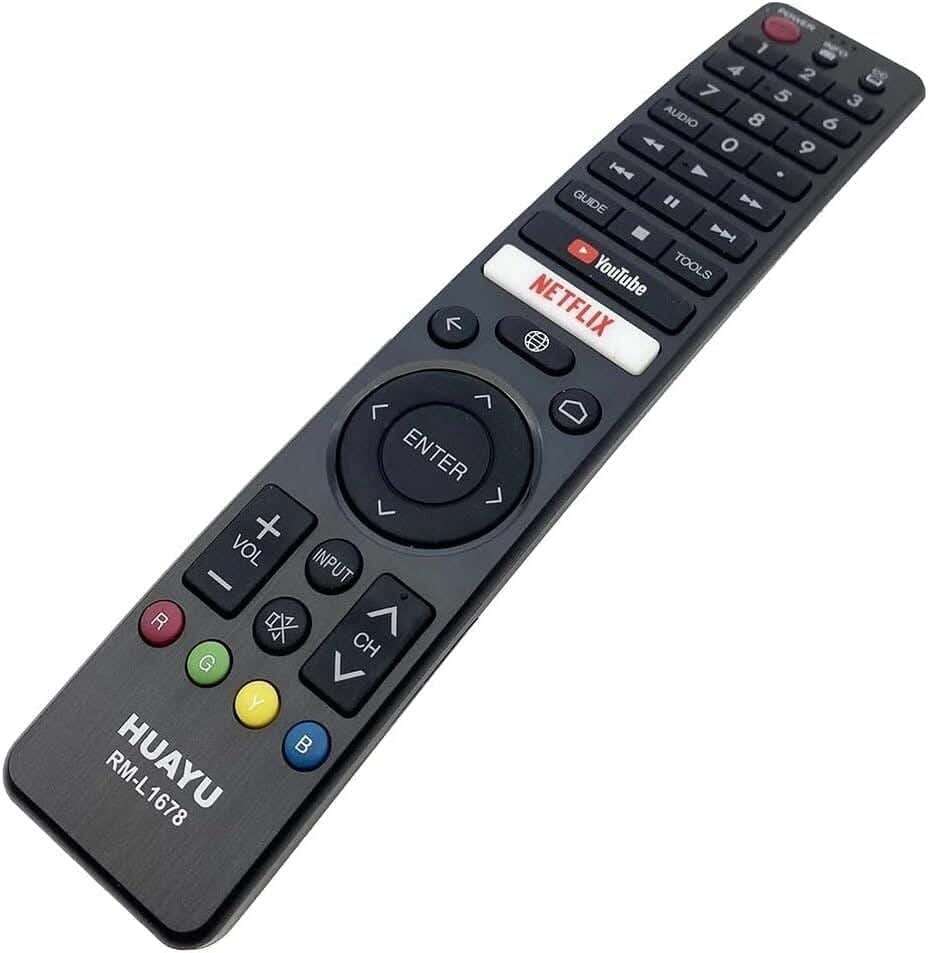 Sharp Android Tv Remote Control For All New Tv Models With Infrared (Non-Bluetooth) Technology - Black