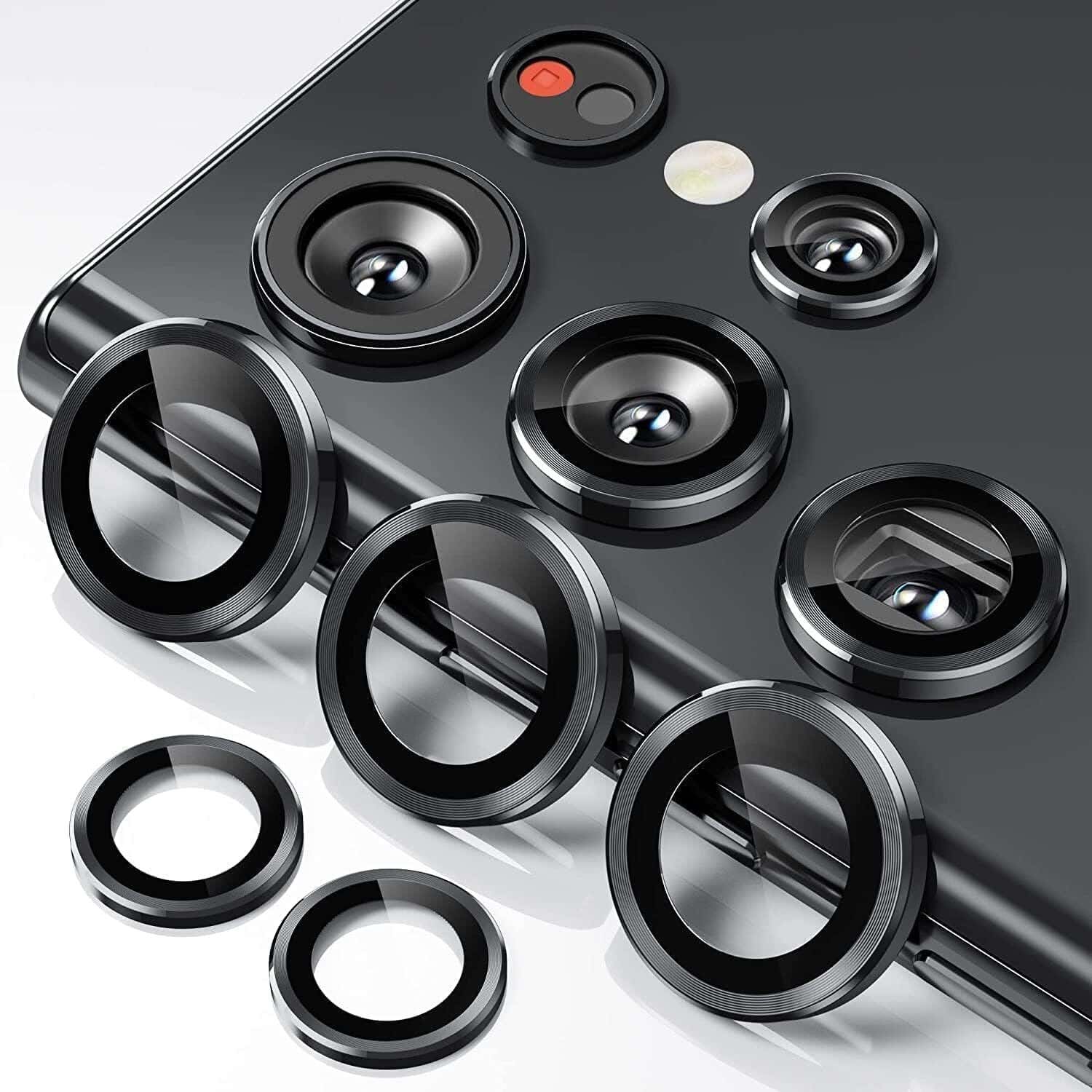 Samsung Galaxy S25 Ultra Lens Protector - Black Transparent