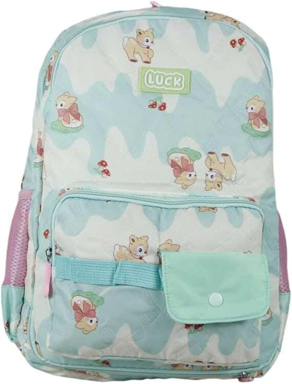 Waterproof Travel Backpack Bag, Large Capacity & Multiple Pockets Durable, 46x32x17 cm, for kids - Mint Green