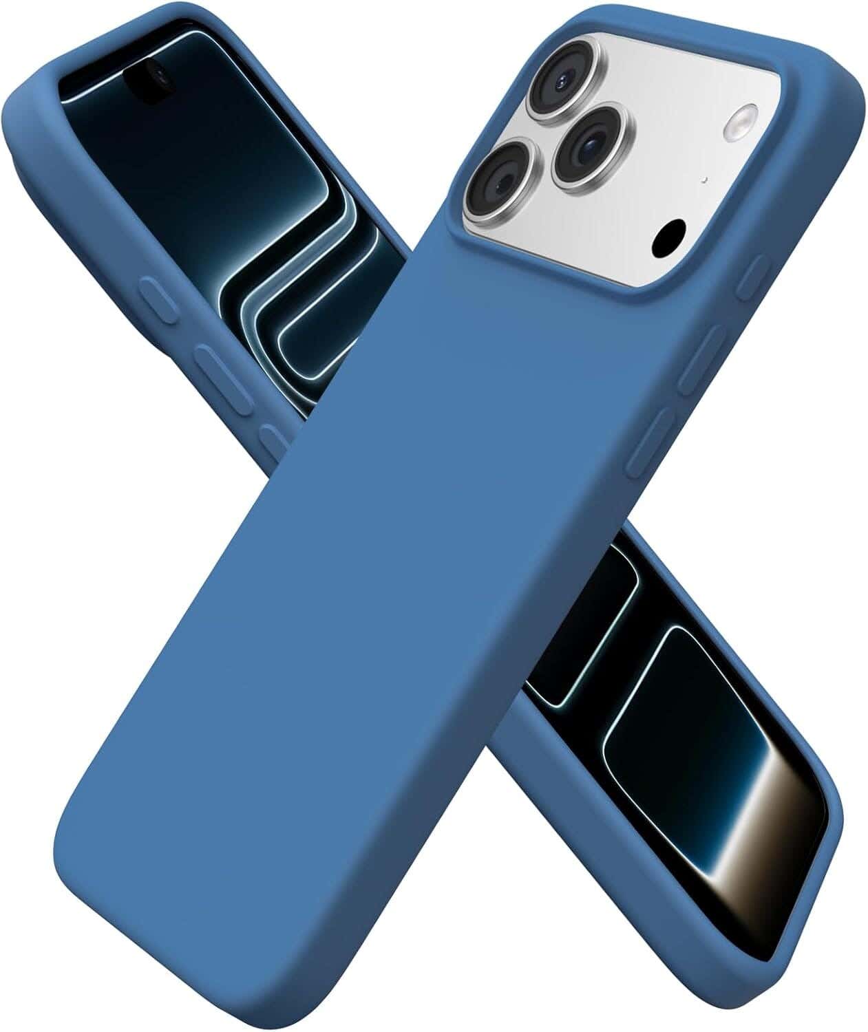 iPhone 17 Pro Max Silicone Mobile Case - Blue