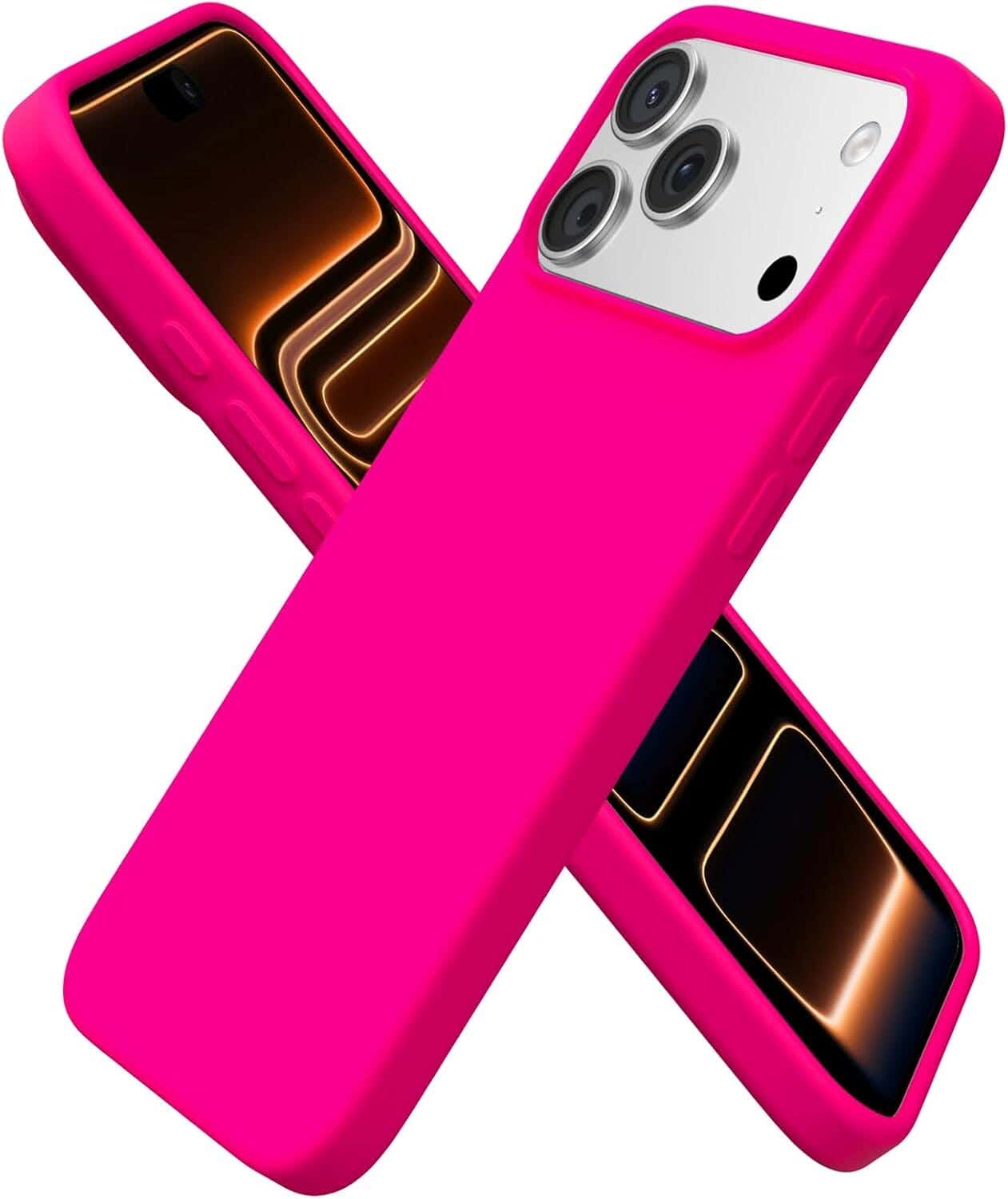 iPhone 17 Pro Max Silicone Mobile Case - Pink