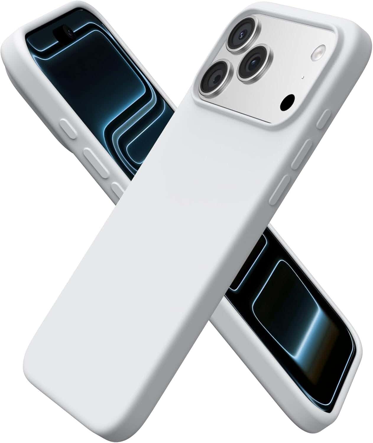 iPhone 17 Pro Max Mobile Case, Silicone - Light Gray