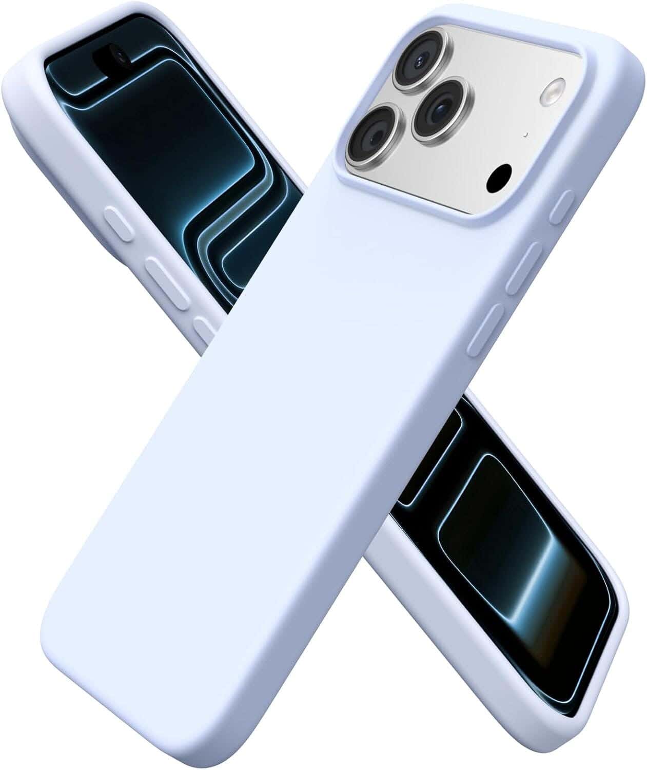 iPhone 17 Pro Max Silicone Mobile Case - Light Blue