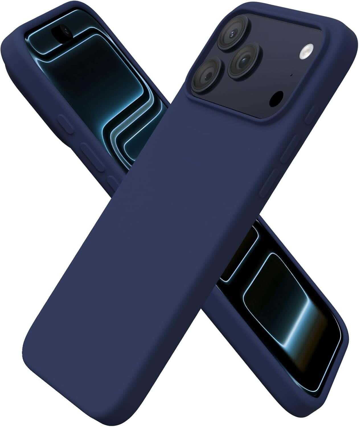 iPhone 17 Pro Max Silicone Mobile Case - Navy Blue