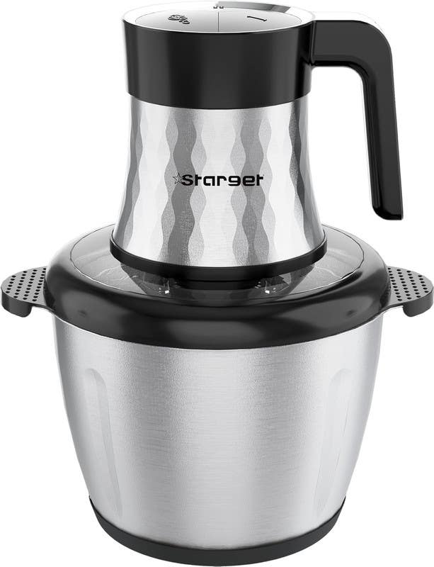 Stargate Chopper, 800 Watts, 4 Liter Capacity, 3 Speeds - Black Silver