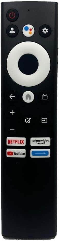 Sharp Android Smart Tv Remote Control With Audio And Tv Functionality - Black