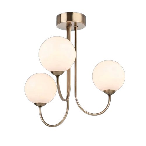 Metal Ceiling Chandelier, 30×50 Cm - Gold