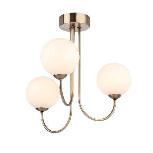 Metal Ceiling Chandelier, 45×30 Cm - Gold
