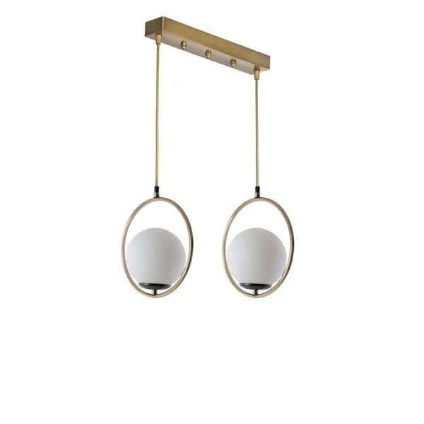 Metal Ceiling Chandelier, 60×40 Cm - Champagne