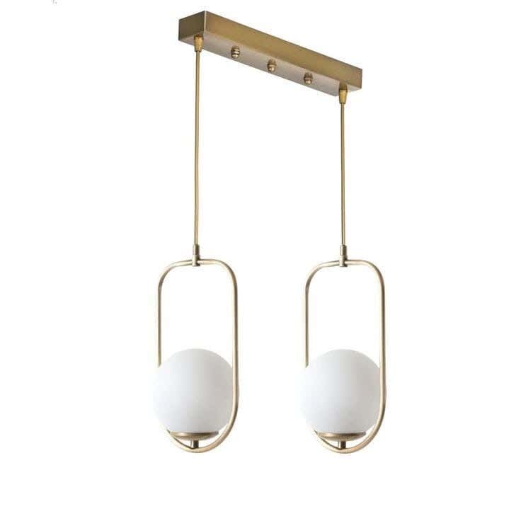 Metal Ceiling Chandelier, 60×40 Cm - Champagne
