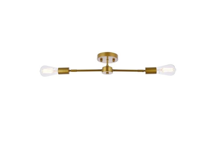 Metal Ceiling Chandelier, 20×50 Cm - Gold