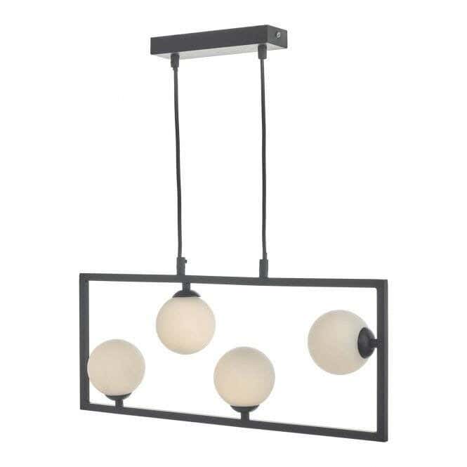Metal Ceiling Chandelier, 70×90 Cm - Black