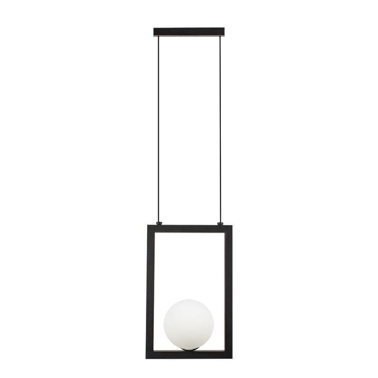 Metal Ceiling Chandelier, 80×25 Cm - Black