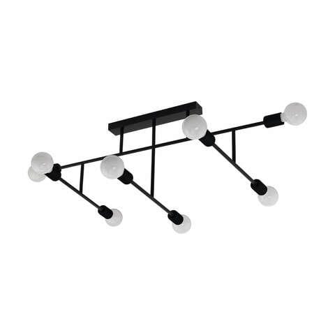 Metal Ceiling Chandelier, 35×80 Cm - Black