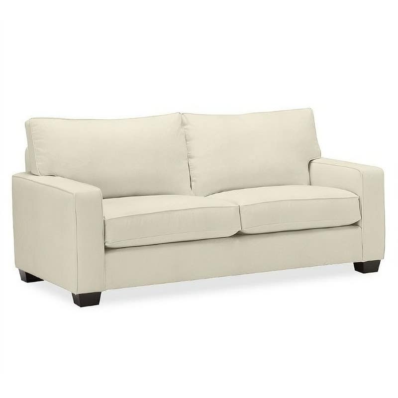 Red Beech Wood Sofa, 85×180×90 cm - Off White