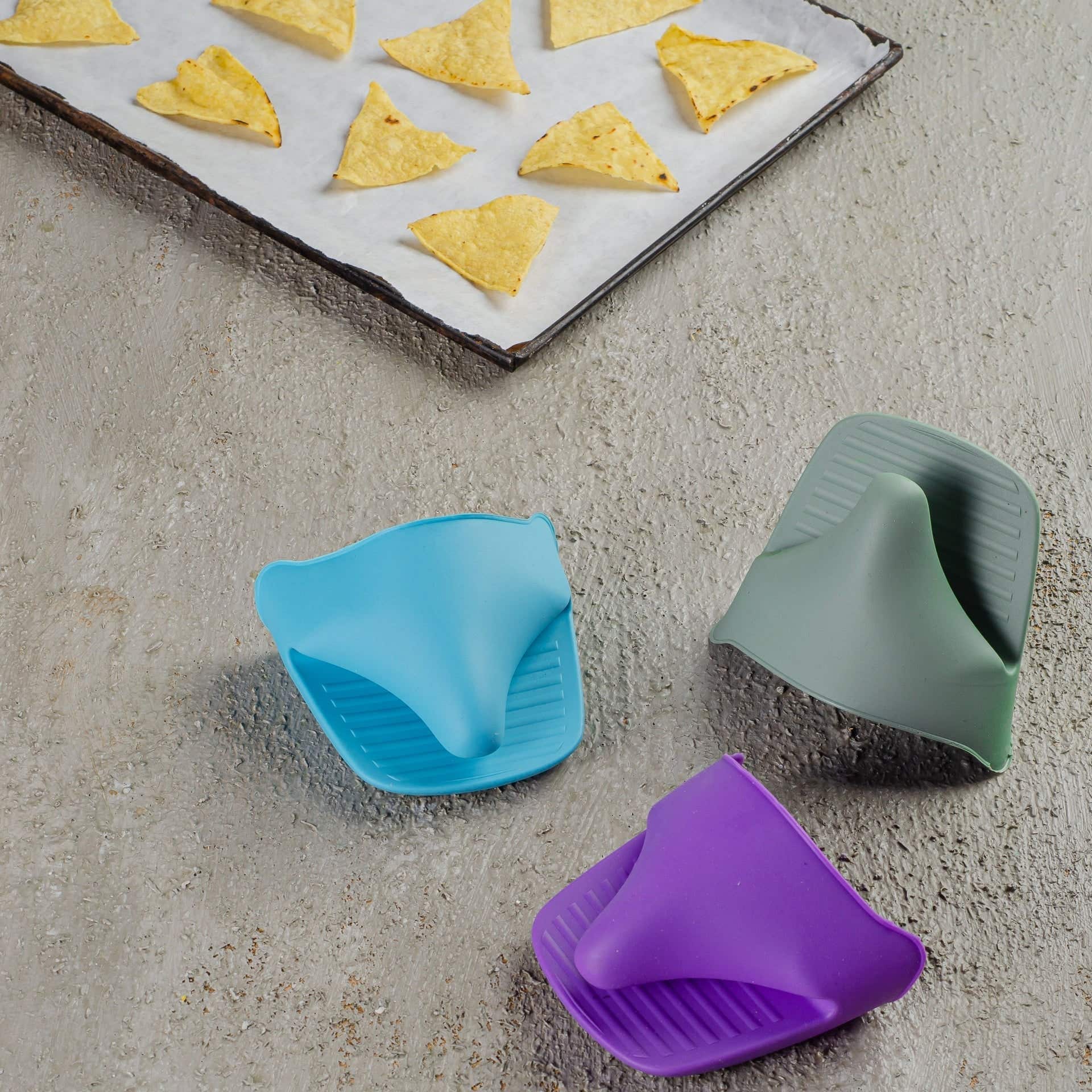 Homepro Silicon Oven Mitts,9X13 Cm - Multicolor