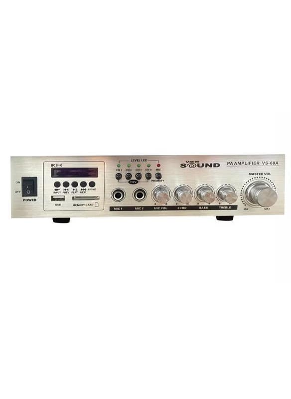 View Sound Amplifier, 220V, VS-60A - Silver Black
