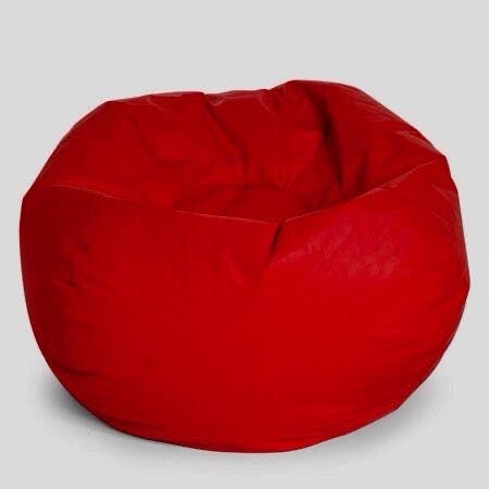 Waterbroof Medium BeanBag, 60×60×80 cm - Red