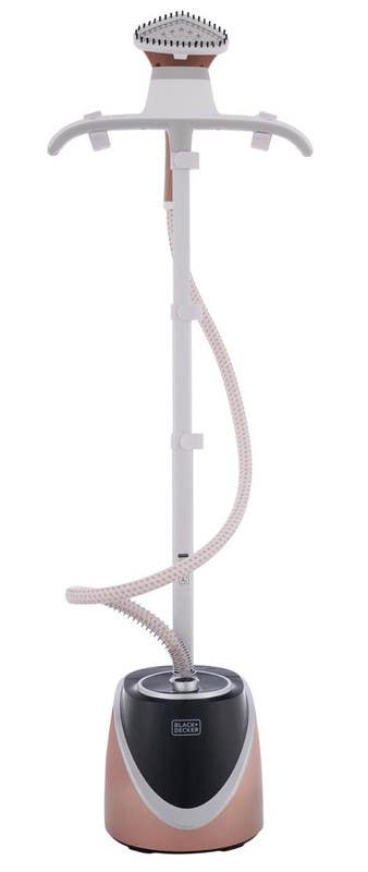 Black & Decker GST1600-B5 Vertical Electric Clothes Iron, 1600 Watt, 1.7 Liter - White