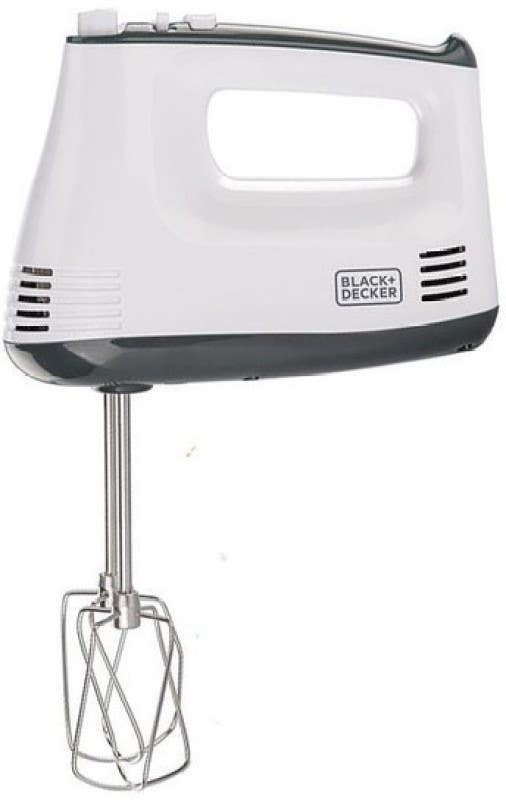 Black & Decker M350 Hand Mixer, 300 watt - White