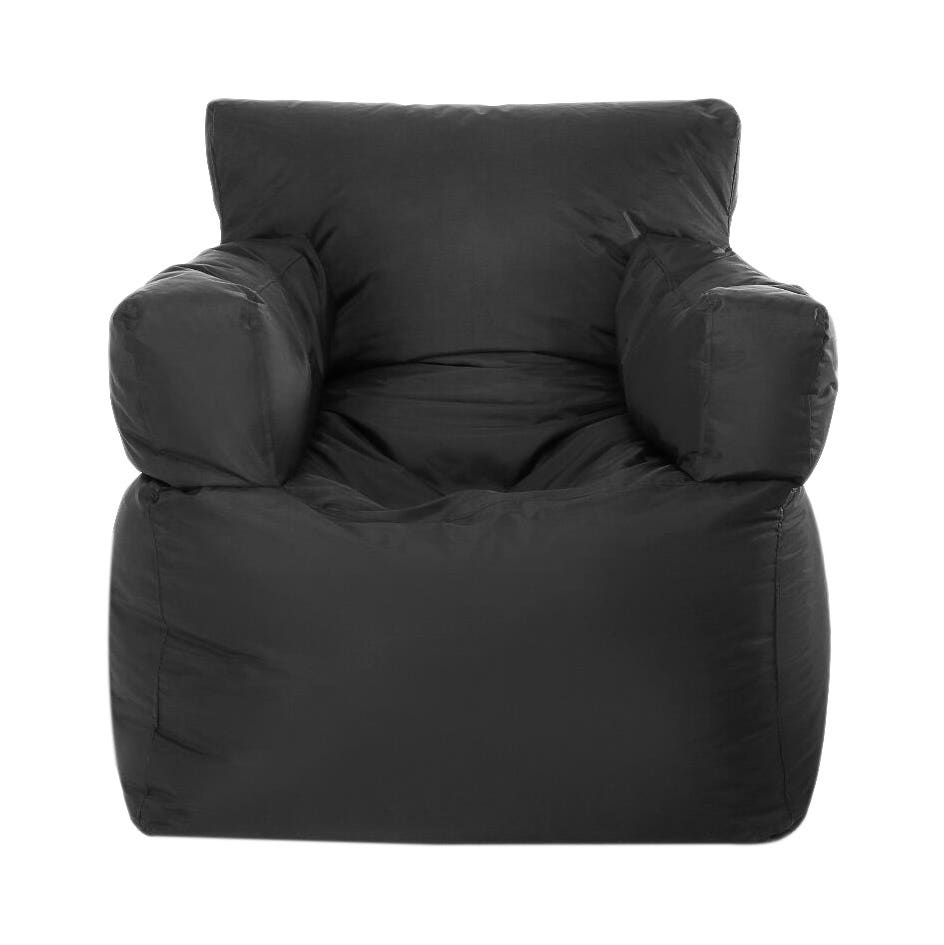 Water Proof Modern Bean Bag, 75×78×92 cm - Black