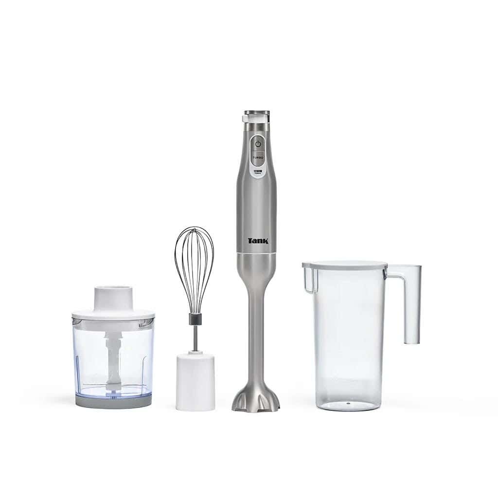 Hand Blender Tank Set, 6 Speeds, 600ml, 1200W, CM-6004 - White