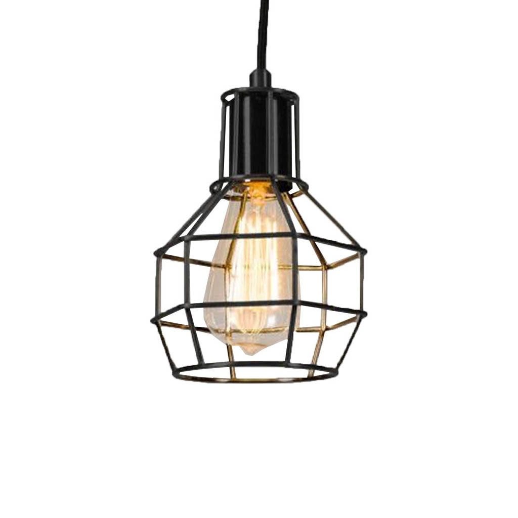 Metal Ceiling Pendant, Bulb,75×20 cm - Black