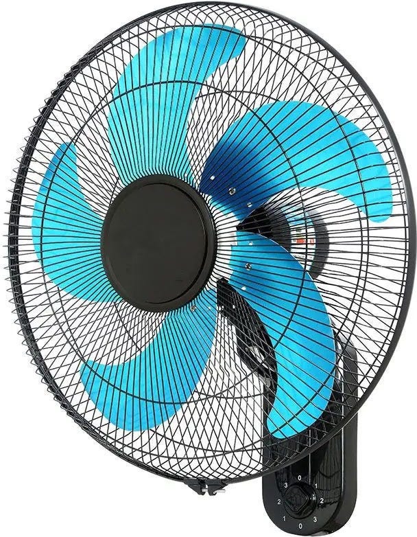Golden BR-1815 Wall Fan, 18 Inch, 3 Speeds - Black Blue