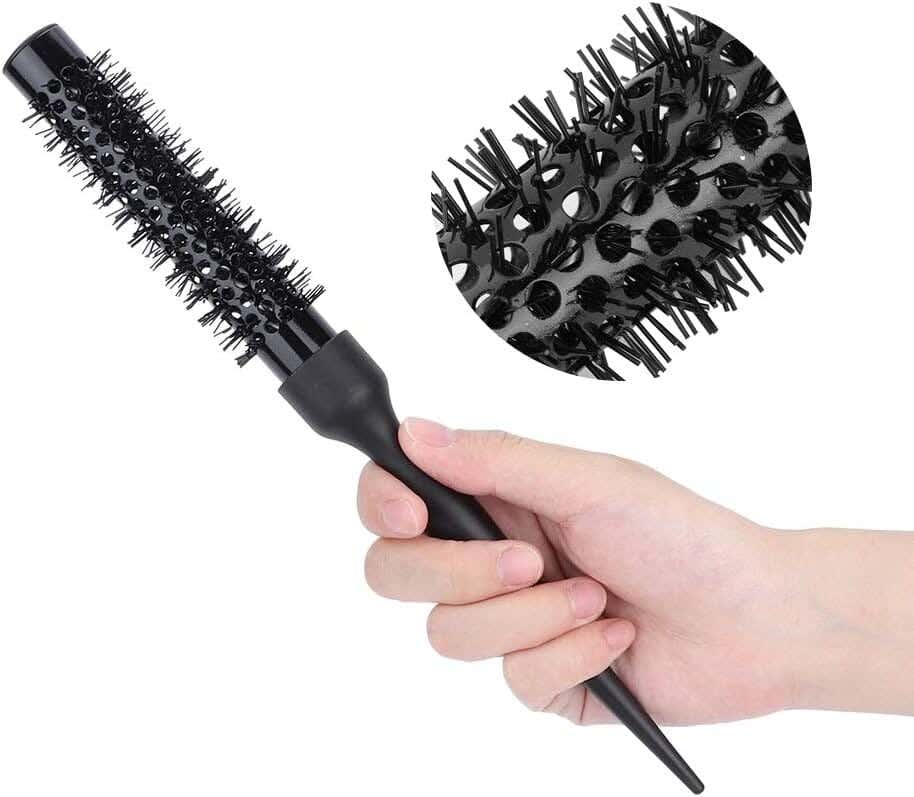 Hair dryer brush, 2 pieces - black