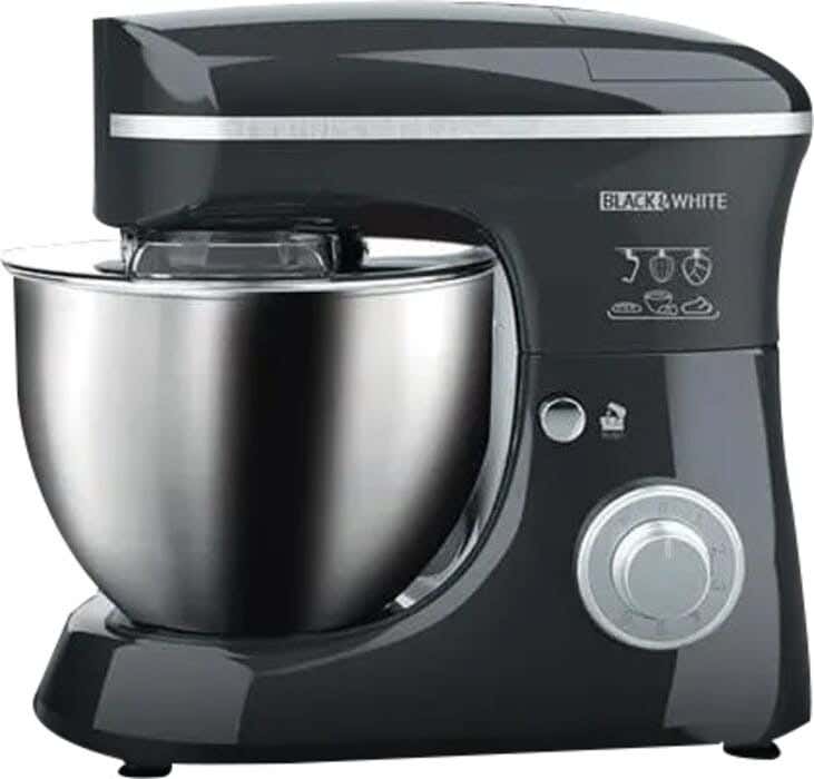 Black and White Stand Mixer, 1500 Watt, 6.2 Liter, Sm-615 - Dark Gray