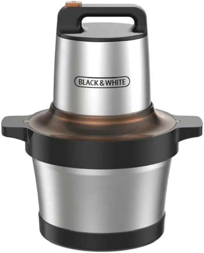 Black & White Kibbeh Maker, 1500 Watts, 6.5 Liters, 2 Speeds, CH-860 S - Silver Black