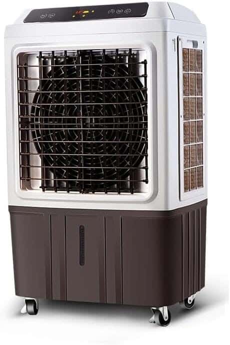Black & White Air Cooler, 50 Liters, Digital, 3 Speeds, AC-50 D - White Brown