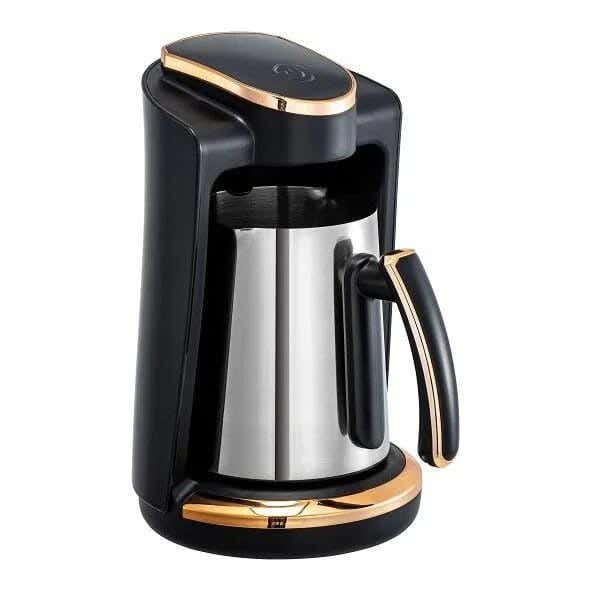 Black & White Turkish Coffee Maker, 650 Watts, 4 Cup Capacity, CM-410 S - Black
