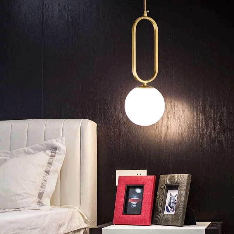 Ceiling Chandelier, 1 Lamp, 40×20 cm - Gold