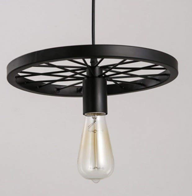 Ceiling Chandelier, 1 Lamps, 30×25 cm - Black