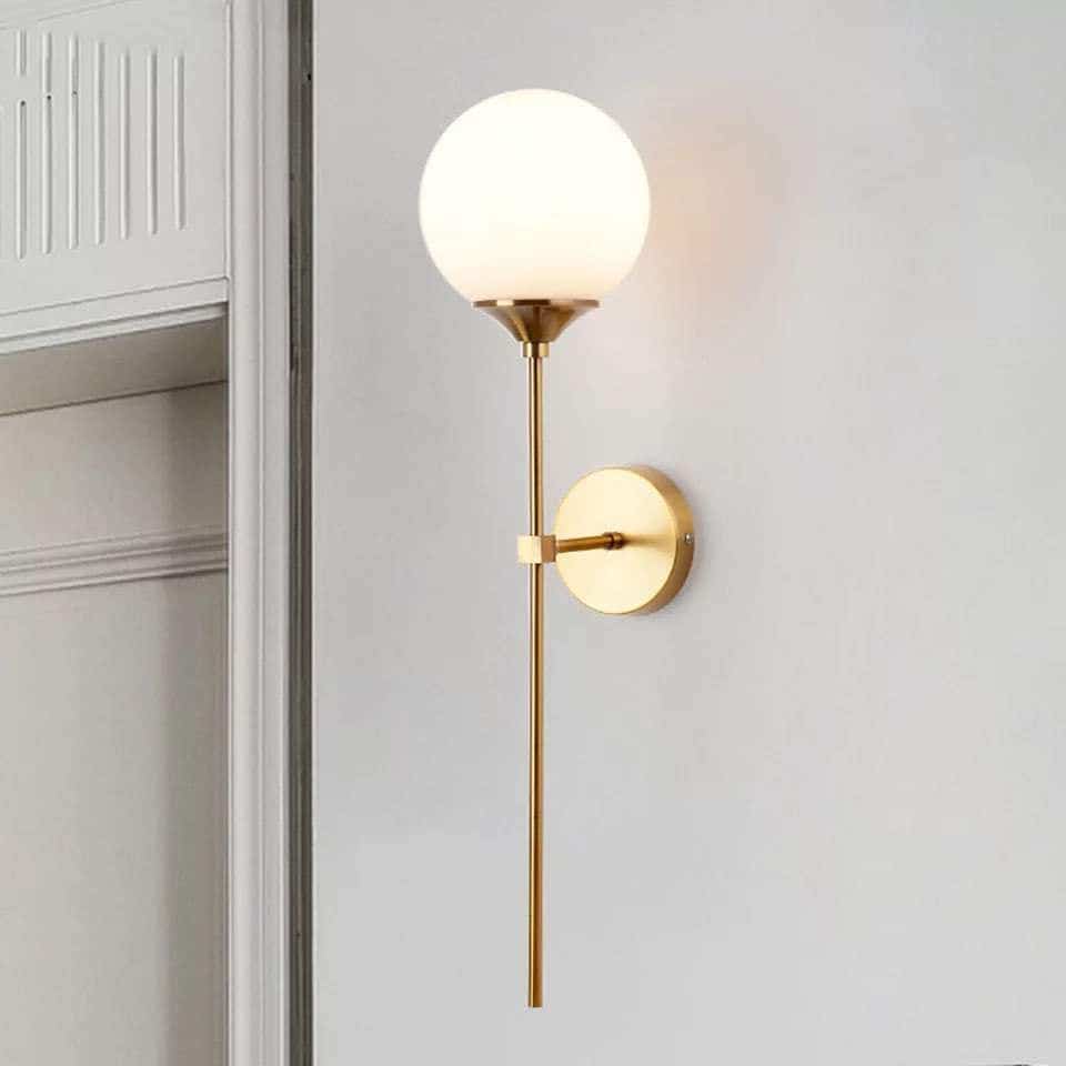 Wall Light Hanging, 1 Lamps, 60×15 cm - Gold