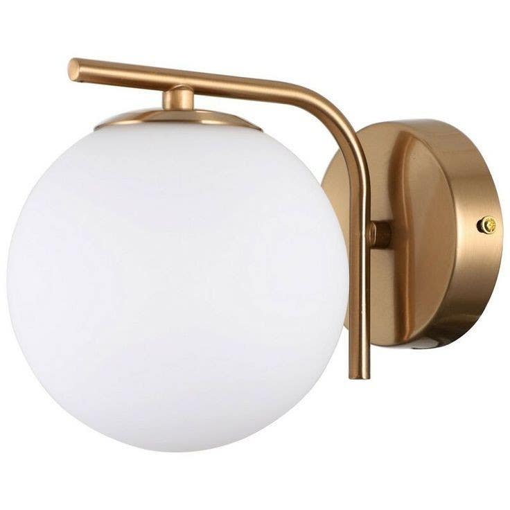 Wall Light Hanging, 1 Lamps, 10×15 cm - Gold