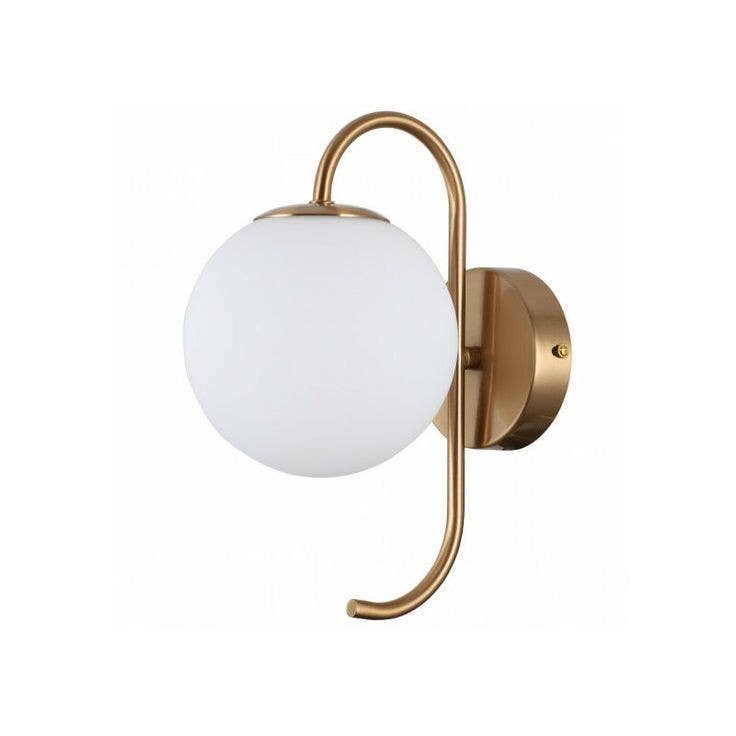 Wall Light Hanging, 1 Lamps, 25×30 cm - Gold