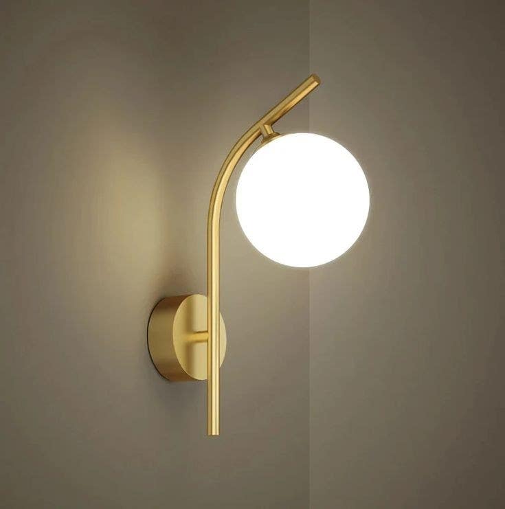 Wall Light Hanging, 1 Lamps, 35×15 cm - Gold