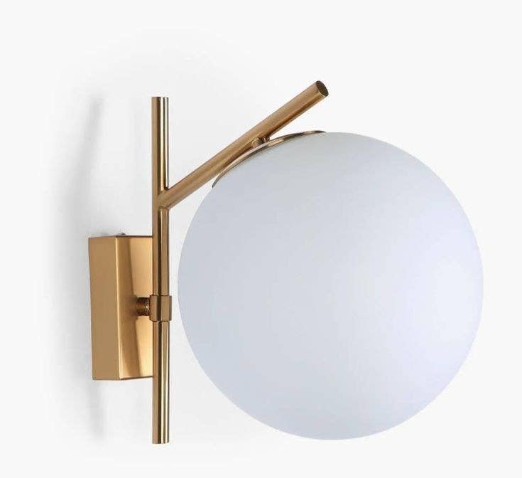 Wall Light Hanging, 1 Lamps, 20×15 cm - Gold